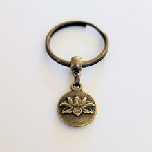 Load image into Gallery viewer, Lotus Flower Keychain, Zipper Pull or Backpack Charm