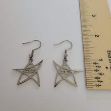 Load image into Gallery viewer, Cthulhu Earrings, HP Lovecraft Dangle Drop Earrings, Machine Cut Stainless Steel Charms