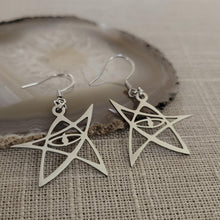 Load image into Gallery viewer, Cthulhu Earrings, HP Lovecraft Dangle Drop Earrings, Machine Cut Stainless Steel Charms