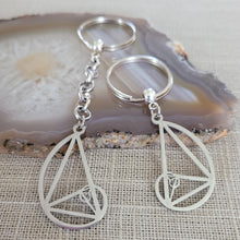 Load image into Gallery viewer, Fibonacci Keychain, Backpack or Purse Charm, Zipper Pull, Golden Ratio Teachers Gifts