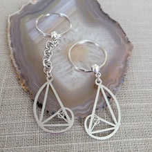 Load image into Gallery viewer, Fibonacci Keychain, Backpack or Purse Charm, Zipper Pull, Golden Ratio Teachers Gifts