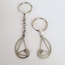 Load image into Gallery viewer, Fibonacci Keychain, Backpack or Purse Charm, Zipper Pull, Golden Ratio Teachers Gifts