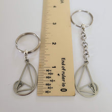 Load image into Gallery viewer, Fibonacci Keychain, Backpack or Purse Charm, Zipper Pull, Golden Ratio Teachers Gifts
