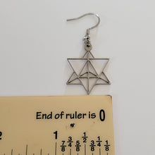 Load image into Gallery viewer, Merkaba Earrings, Yoga Jewelry, Dangle Drop Earrings,