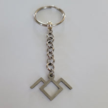 Load image into Gallery viewer, Twin Peaks Keychain, Laura Palmer Black Lodge, Backpack or Purse Charm, Zipper Pull