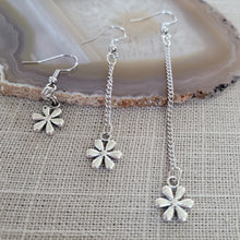 Load image into Gallery viewer, Daisy Earrings, Your Choice of Three Lengths, Dangle Drop Chain Earrings