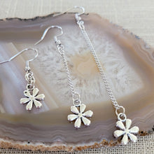 Load image into Gallery viewer, Daisy Earrings, Your Choice of Three Lengths, Dangle Drop Chain Earrings