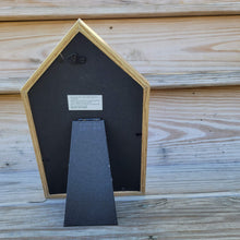 Load image into Gallery viewer, Blue Paper Flowers Framed Wall Art, Farmhouse Country Home Decor