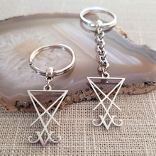 Load image into Gallery viewer, Lucifers Sigil Keychain, Backpack or Purse Charm,