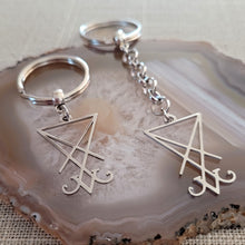 Load image into Gallery viewer, Lucifers Sigil Keychain, Backpack or Purse Charm,