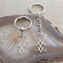 Load image into Gallery viewer, Lucifers Sigil Keychain, Backpack or Purse Charm,