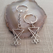 Load image into Gallery viewer, Lucifers Sigil Keychain, Backpack or Purse Charm,