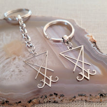 Load image into Gallery viewer, Lucifers Sigil Keychain, Backpack or Purse Charm,