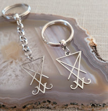 Load image into Gallery viewer, Lucifers Sigil Keychain, Backpack or Purse Charm,