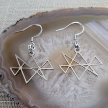 Load image into Gallery viewer, Midas Star Earrings, Dangle Drop Earrings, Stainless Steel Machine Cut Charms