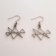 Load image into Gallery viewer, Midas Star Earrings, Dangle Drop Earrings, Stainless Steel Machine Cut Charms