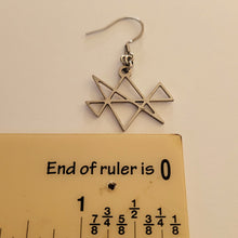 Load image into Gallery viewer, Midas Star Earrings, Dangle Drop Earrings, Stainless Steel Machine Cut Charms