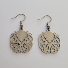 Load image into Gallery viewer, Cthulhu Earrings, Dangle Drop Earrings, HP Lovecraft Jewelry