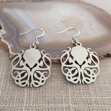 Load image into Gallery viewer, Cthulhu Earrings, Dangle Drop Earrings, HP Lovecraft Jewelry