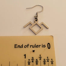 Load image into Gallery viewer, Twin Peaks Earrings, Laura Palmer Jewelry