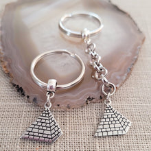 Load image into Gallery viewer, Pyramid Keychain, Egypt Egyptian Backpack or Purse Charm, Zipper Pull
