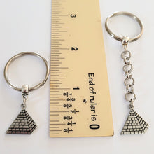 Load image into Gallery viewer, Pyramid Keychain, Egypt Egyptian Backpack or Purse Charm, Zipper Pull