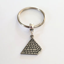 Load image into Gallery viewer, Pyramid Keychain, Egypt Egyptian Backpack or Purse Charm, Zipper Pull