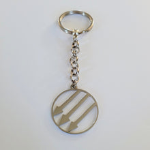 Load image into Gallery viewer, Anti Fascist Iron Front Keychain, Backpack or Purse Charm, Zipper Pull