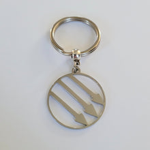 Load image into Gallery viewer, Anti Fascist Iron Front Keychain, Backpack or Purse Charm, Zipper Pull