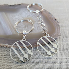 Load image into Gallery viewer, Anti Fascist Iron Front Keychain, Backpack or Purse Charm, Zipper Pull