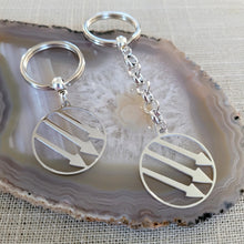 Load image into Gallery viewer, Anti Fascist Iron Front Keychain, Backpack or Purse Charm, Zipper Pull