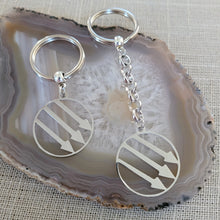 Load image into Gallery viewer, Anti Fascist Iron Front Keychain, Backpack or Purse Charm, Zipper Pull