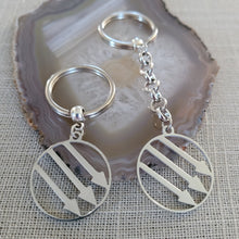 Load image into Gallery viewer, Anti Fascist Iron Front Keychain, Backpack or Purse Charm, Zipper Pull