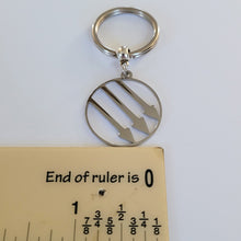 Load image into Gallery viewer, Anti Fascist Iron Front Keychain, Backpack or Purse Charm, Zipper Pull