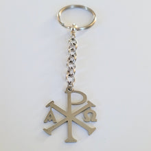 Load image into Gallery viewer, Alpha and Omega Cross Keychain, Backpack or Purse Charm, Zipper Pull