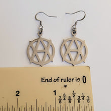 Load image into Gallery viewer, Vegan Anarchism Earrings, Dangle Drop Earrings
