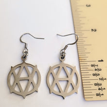 Load image into Gallery viewer, Vegan Anarchism Earrings, Dangle Drop Earrings
