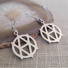 Load image into Gallery viewer, Vegan Anarchism Earrings, Dangle Drop Earrings
