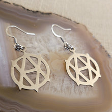 Load image into Gallery viewer, Vegan Anarchism Earrings, Dangle Drop Earrings