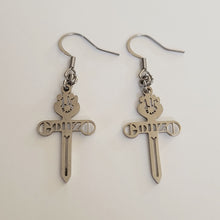 Load image into Gallery viewer, Gonzo Earrings, Hunter S Thompson Fandom Drop Dangle Earrings