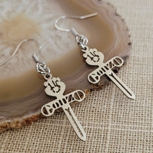 Load image into Gallery viewer, Gonzo Earrings, Hunter S Thompson Fandom Drop Dangle Earrings