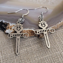 Load image into Gallery viewer, Gonzo Earrings, Hunter S Thompson Fandom Drop Dangle Earrings