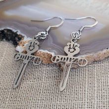 Load image into Gallery viewer, Gonzo Earrings, Hunter S Thompson Fandom Drop Dangle Earrings