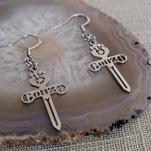 Load image into Gallery viewer, Gonzo Earrings, Hunter S Thompson Fandom Drop Dangle Earrings