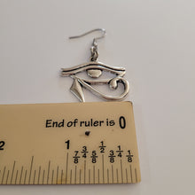 Load image into Gallery viewer, Eye of Horus Earrings, Dangle Drop Earrings, Egyptian Jewelry
