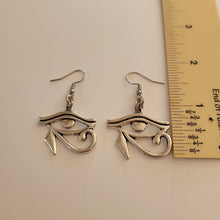 Load image into Gallery viewer, Eye of Horus Earrings, Dangle Drop Earrings, Egyptian Jewelry