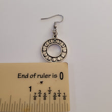 Load image into Gallery viewer, Moon Phase Earrings, Dangle Drop Earrings, Witchy Witchcraft Jewelry