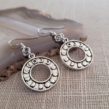 Load image into Gallery viewer, Moon Phase Earrings, Dangle Drop Earrings, Witchy Witchcraft Jewelry