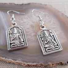 Load image into Gallery viewer, Shiva Earrings,  Silver Dangle Drop Earrings