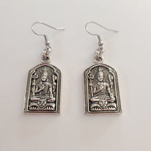 Load image into Gallery viewer, Shiva Earrings,  Silver Dangle Drop Earrings
